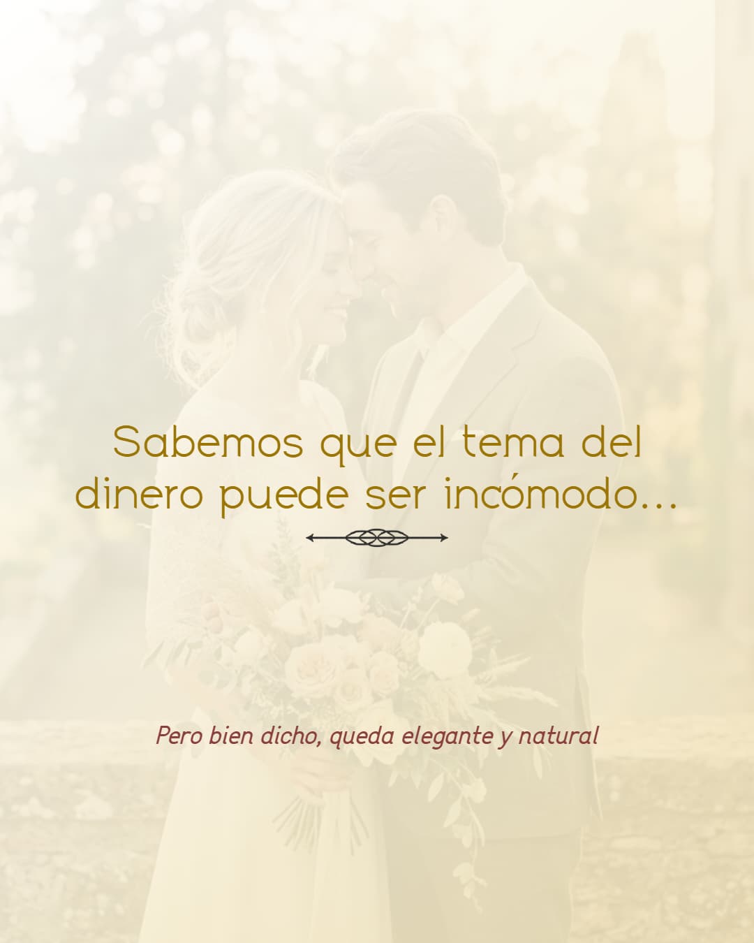 Cómo pedir dinero en la boda con elegancia