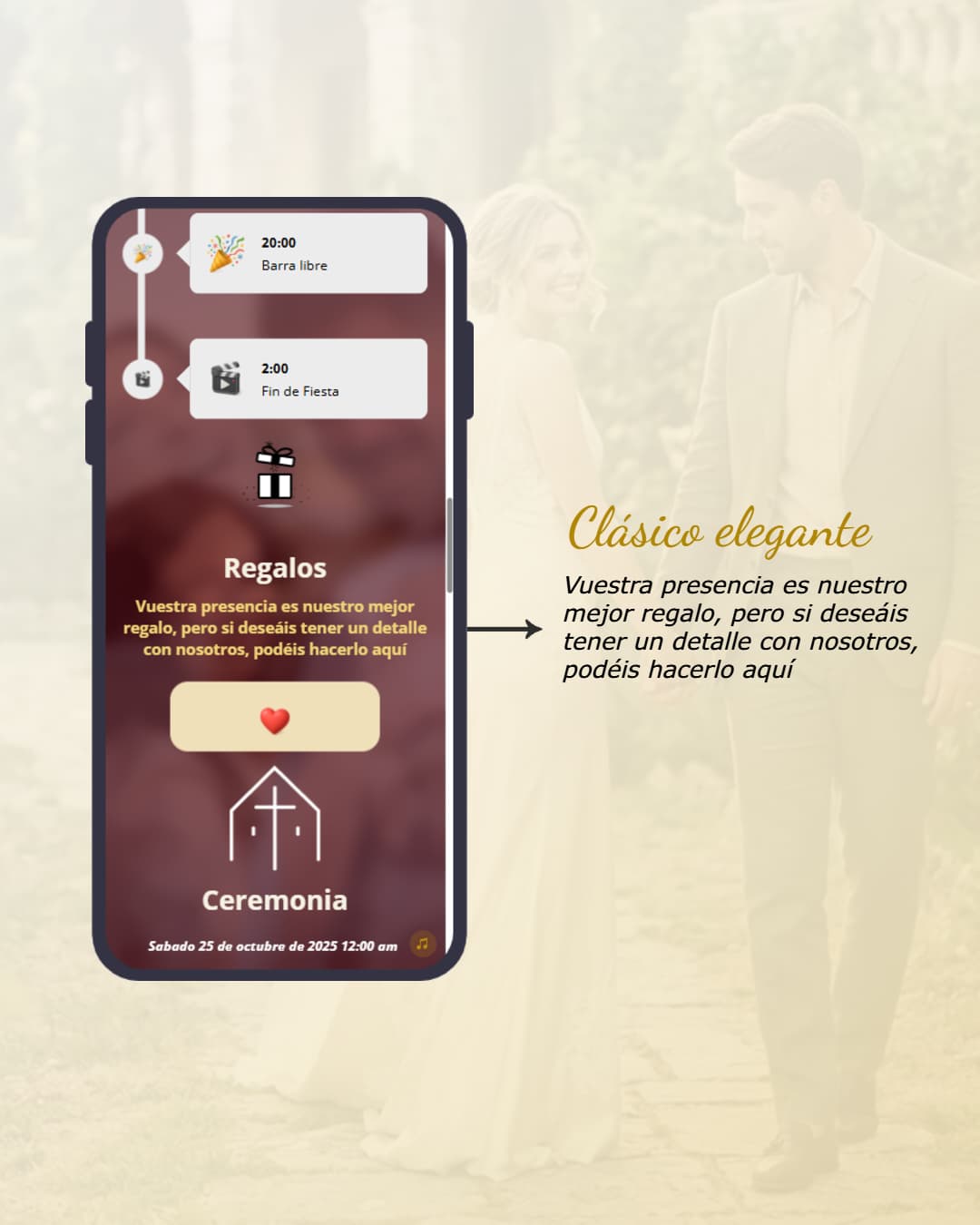 Cómo pedir dinero en la boda con elegancia