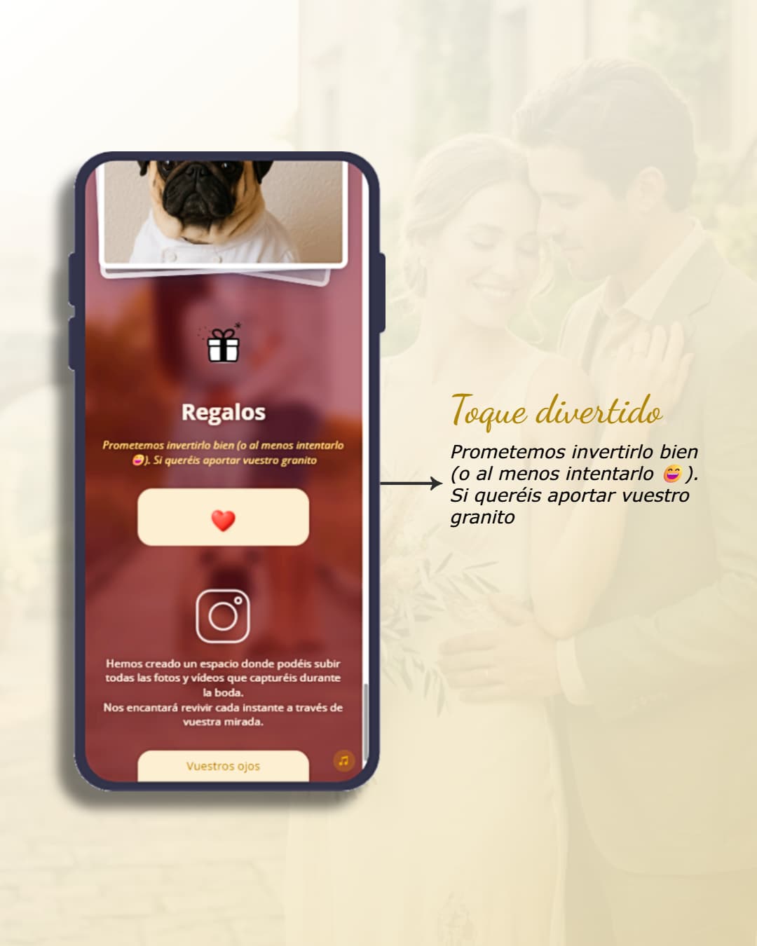 Cómo pedir dinero en la boda con elegancia